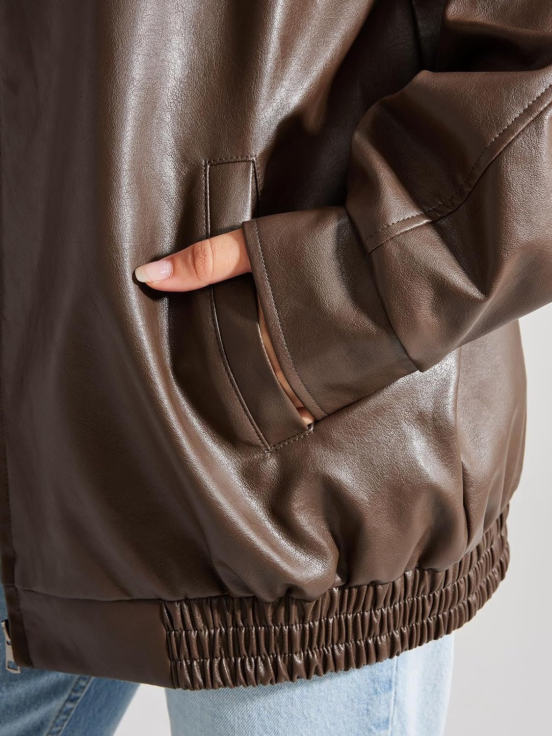 81ffoBNev4L._AC_SL1500 Trendy Queen Women's Leather Jackets Oversized Faux Motorcycle Plus Size Moto Biker Coat Fall Outfits Fashion Clothes 2023