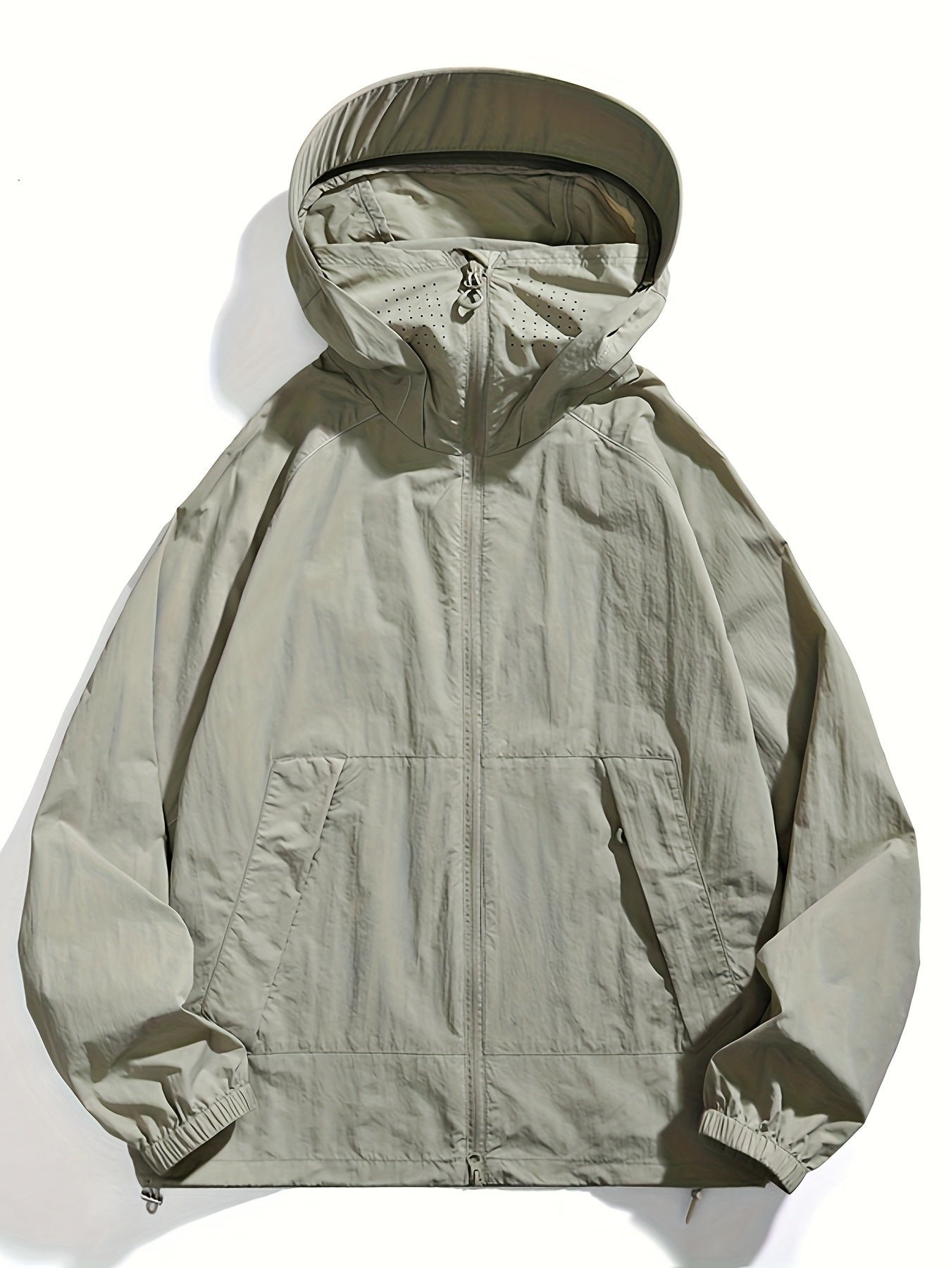 cb15459f-d450-4176-9cc1-1fa4fb855ec4-1 Women's Lightweight Breathable Hooded Sun Protection Jacket, Outdoor Casual Solid Color Beach Cover Up Coat