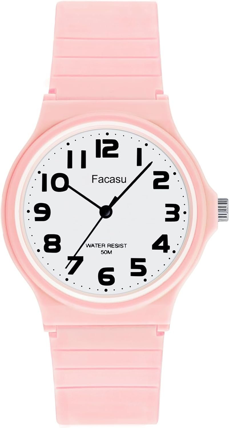 Analog Kids Watch for Boys Girls,50M Waterproof Children Quartz Soft Strap,Easy to Read Time Watch for Kids Girls Boys Ages 5-12