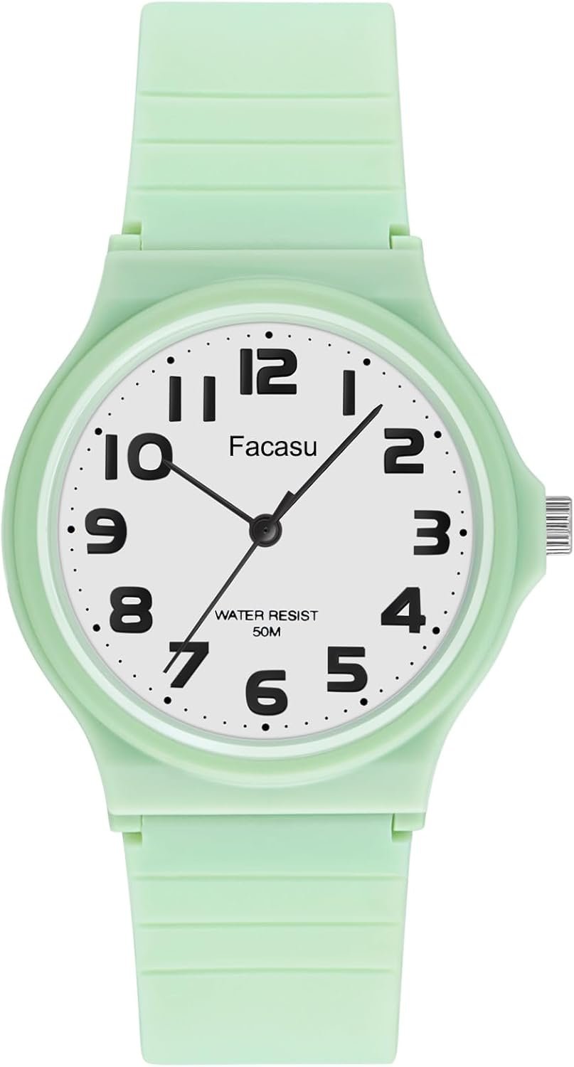 Analog Kids Watch for Boys Girls,50M Waterproof Children Quartz Soft Strap,Easy to Read Time Watch for Kids Girls Boys Ages 5-12