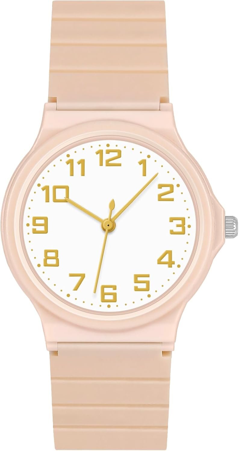 SOCICO Nurse Watch for Medical Doctor Professionals Students Women Men,Easy Read Dial with Soft Silicone Band, 30M Waterproof Lightweight Case - Elegance and Functionality