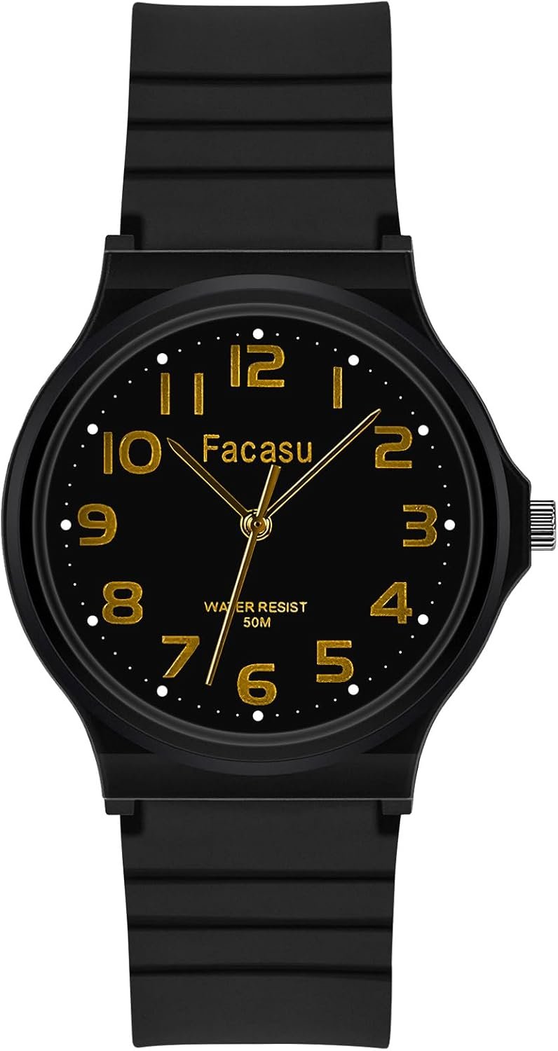 Analog Kids Watch for Boys Girls,50M Waterproof Children Quartz Soft Strap,Easy to Read Time Watch for Kids Girls Boys Ages 5-12