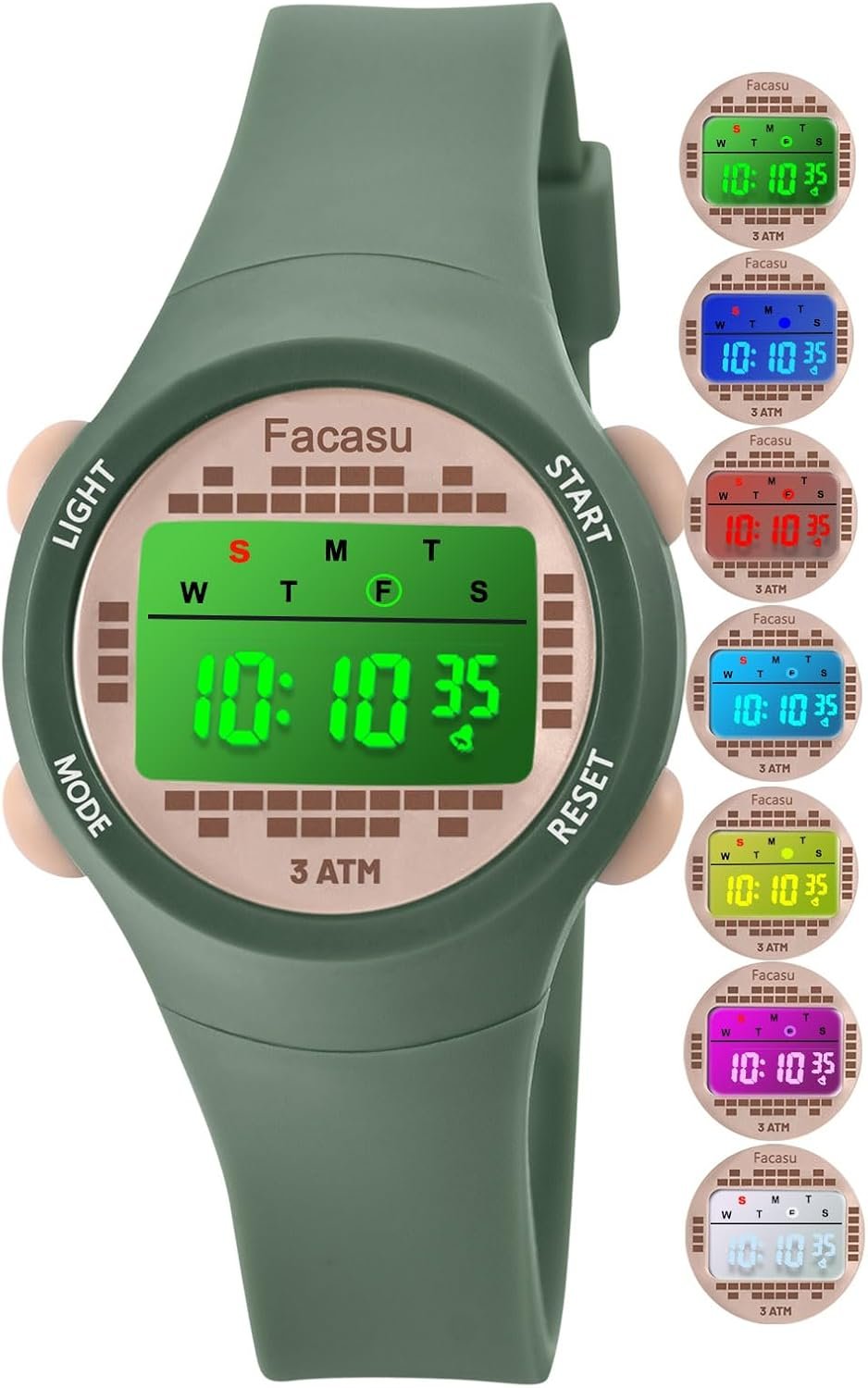 Kids Digital Watch for Girls Boys,Children's Waterproof Colorful Light UP Outdoor Sport Watch with Stopwatch Alarm-Kids Gifts for Girls Boys