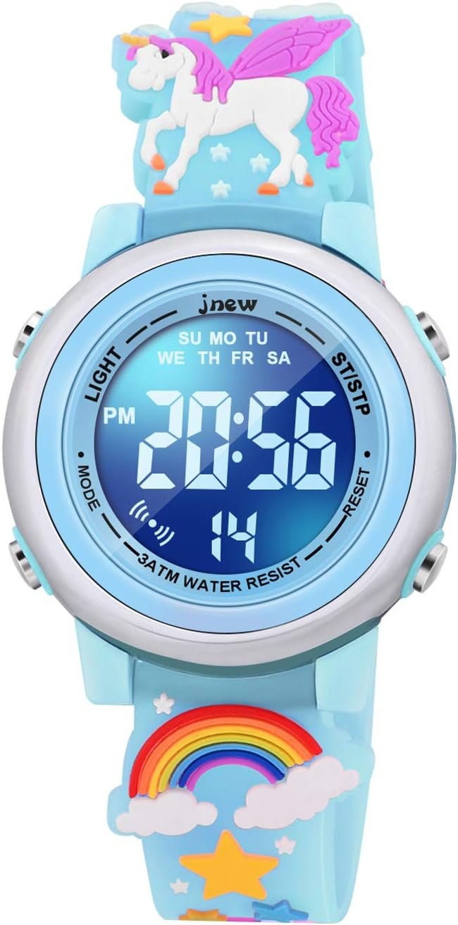 61EgvWJlJqL._AC_SL1500-1 3D Cartoon Waterproof Watches for Girls with Alarm - Best Toys Gifts for Girls Age 3-12