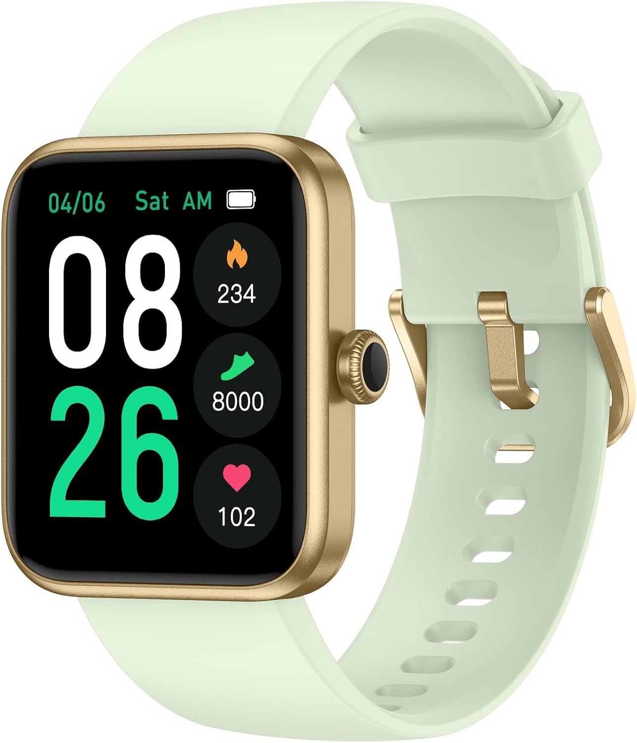 Smart Watch, Fitness Tracker with Heart Rate Monitor, Blood Oxygen, Sleep Tracking, 1.5 Inch Touchscreen Smartwatch for Android iOS Swimming Waterproof Pedometer Step Calories Tracker for Women Men