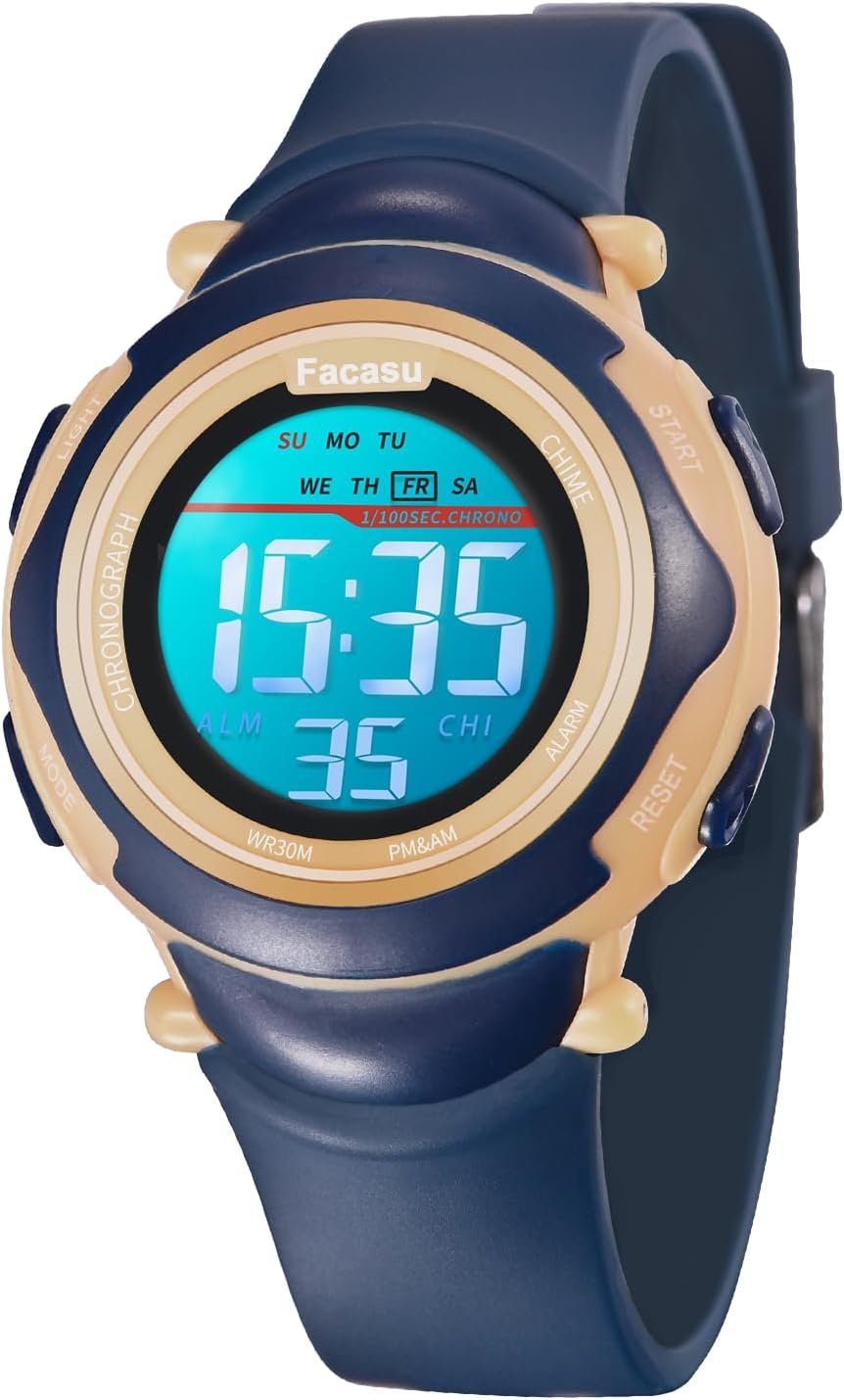 Kids Digital Watch for Girls Boys,Children's Waterproof Colorful Light UP Outdoor Sport Watch with Stopwatch Alarm-Kids Gifts for Girls Boys