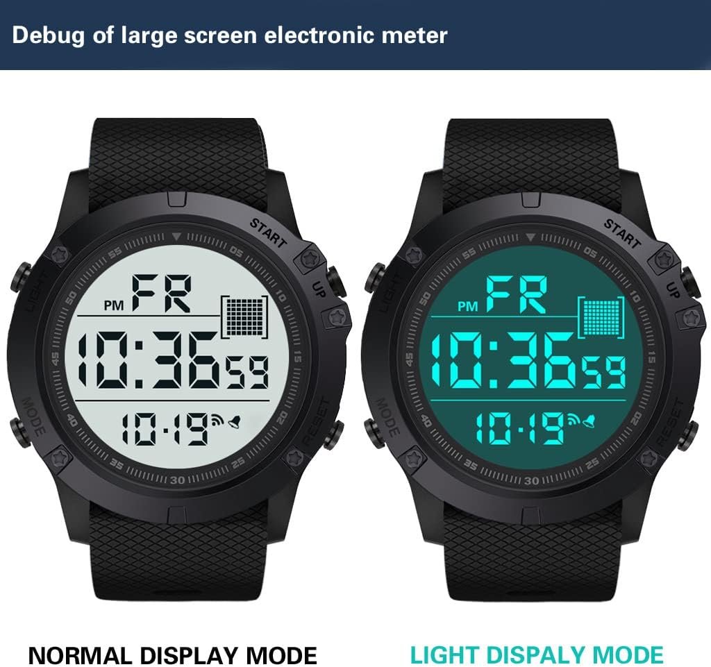 61UOqQm-jUL._AC_SL1024 Men's Digital Sports Watch Military Electronic Waterproof Wrist Watches for Men with Stopwatch Countdown Timer Alarm Date LED Backlight