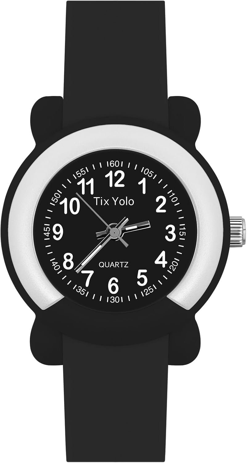 61WJEp60bJL._AC_SL1500-1 Kids Watch for Girls Boys,50M Waterproof Accurate Timekeeping Children Learning Time Easy to Read Student Sports Outdoor Analog Watches for Kids Toddlers Ages 3-8