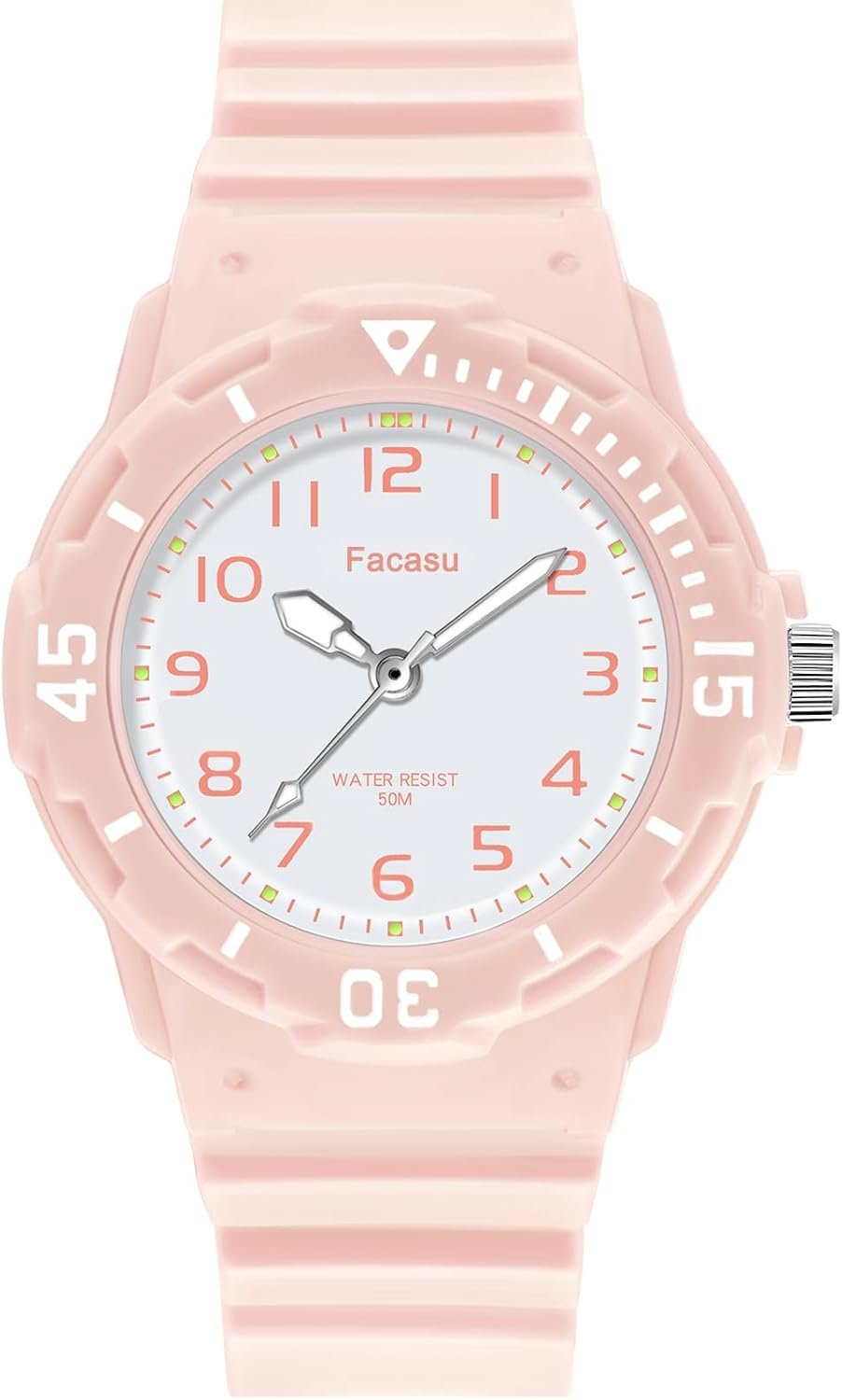 Kids Analog Watch for Boys Girls,50M Waterproof Children Quartz Soft Strap,Easy to Read Learn Time Watch for Kids Ages 3-12