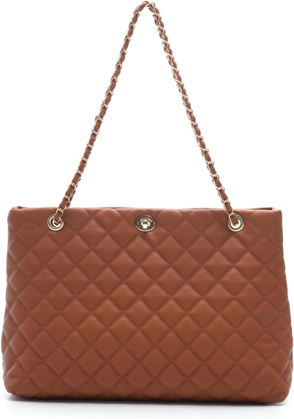 61f_4LH2vLL._AC_SL1500-1 Large Chain Shoulder Bag for Women, Double Strap Handbags Tote Purse