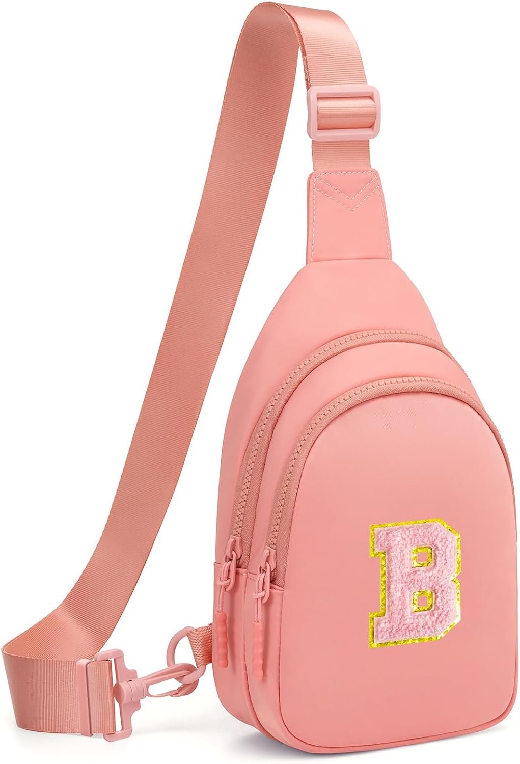 Small Sling Bag Crossbody Bags for Women Men, Crossbody Sling Backpack, Chest Bag Daypack with Convertible Shoulder Strap, Cross Body Bags Trendy for Travel Camping Hiking White