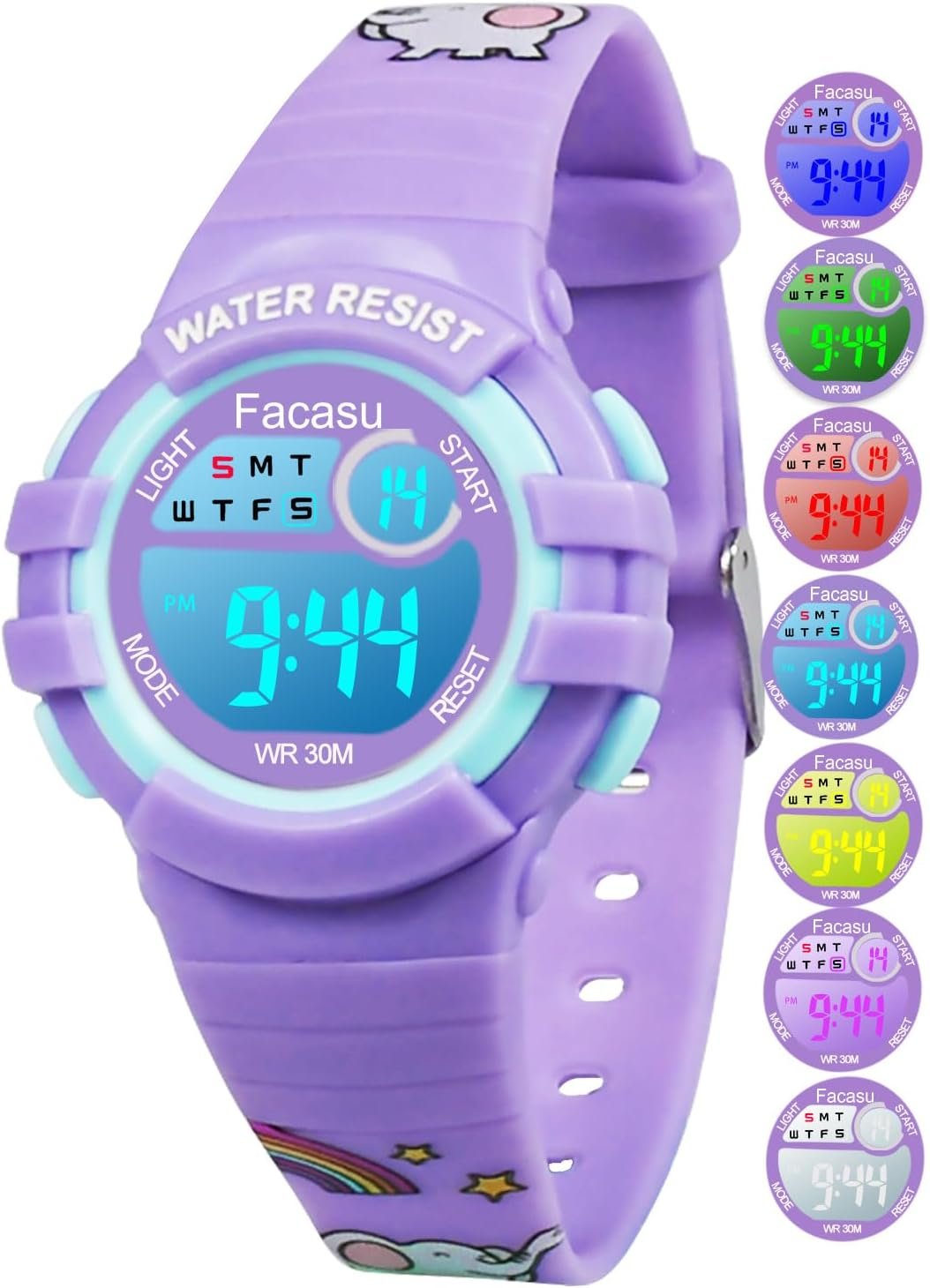 Kids Digital Watch for Girls Boys,Children's Waterproof Colorful Light UP Outdoor Sport Watch with Stopwatch Alarm-Kids Gifts for Girls Boys
