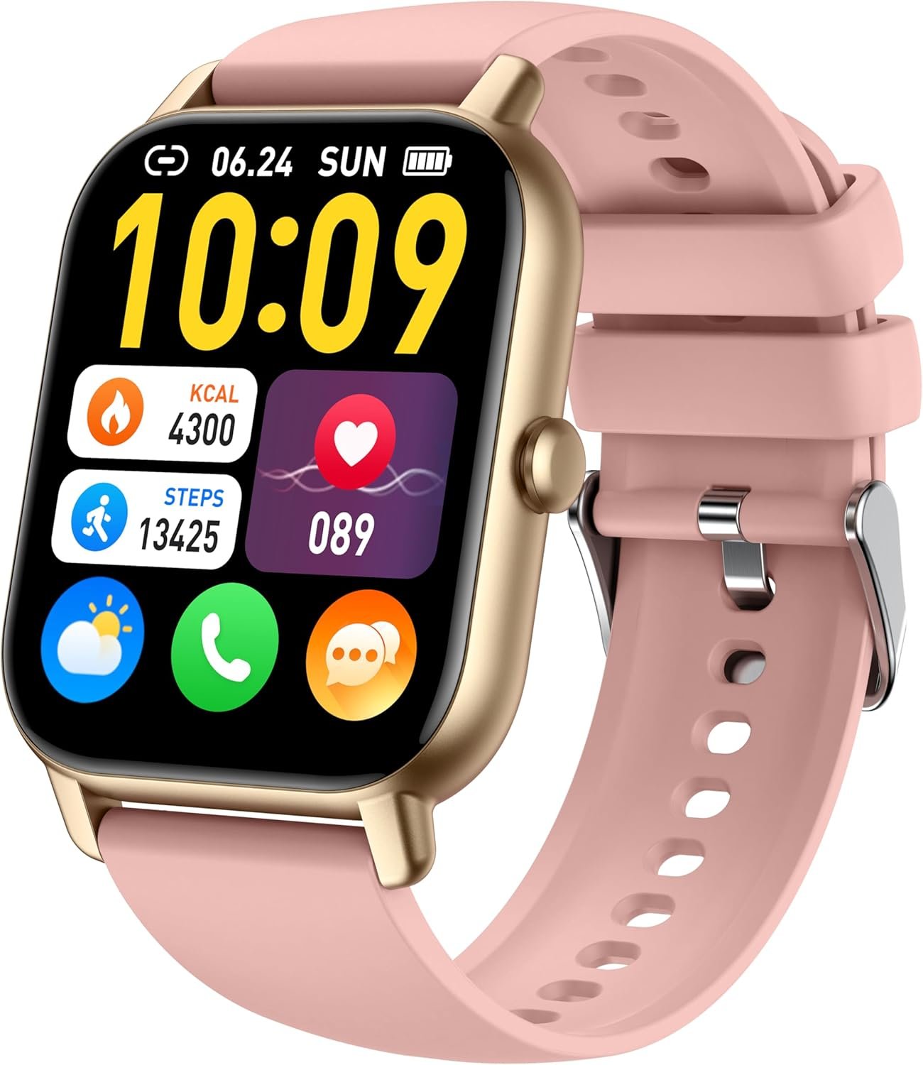 Smart Watches for Men Women(Answer/Make Call), 1.85 inch HD Fitness Tracker Watch with Activity Counter/Sleep Monitor/ 110+ Sports Modes, IP68 Waterproof Smart Watch for Android iPhone iOS Compatible