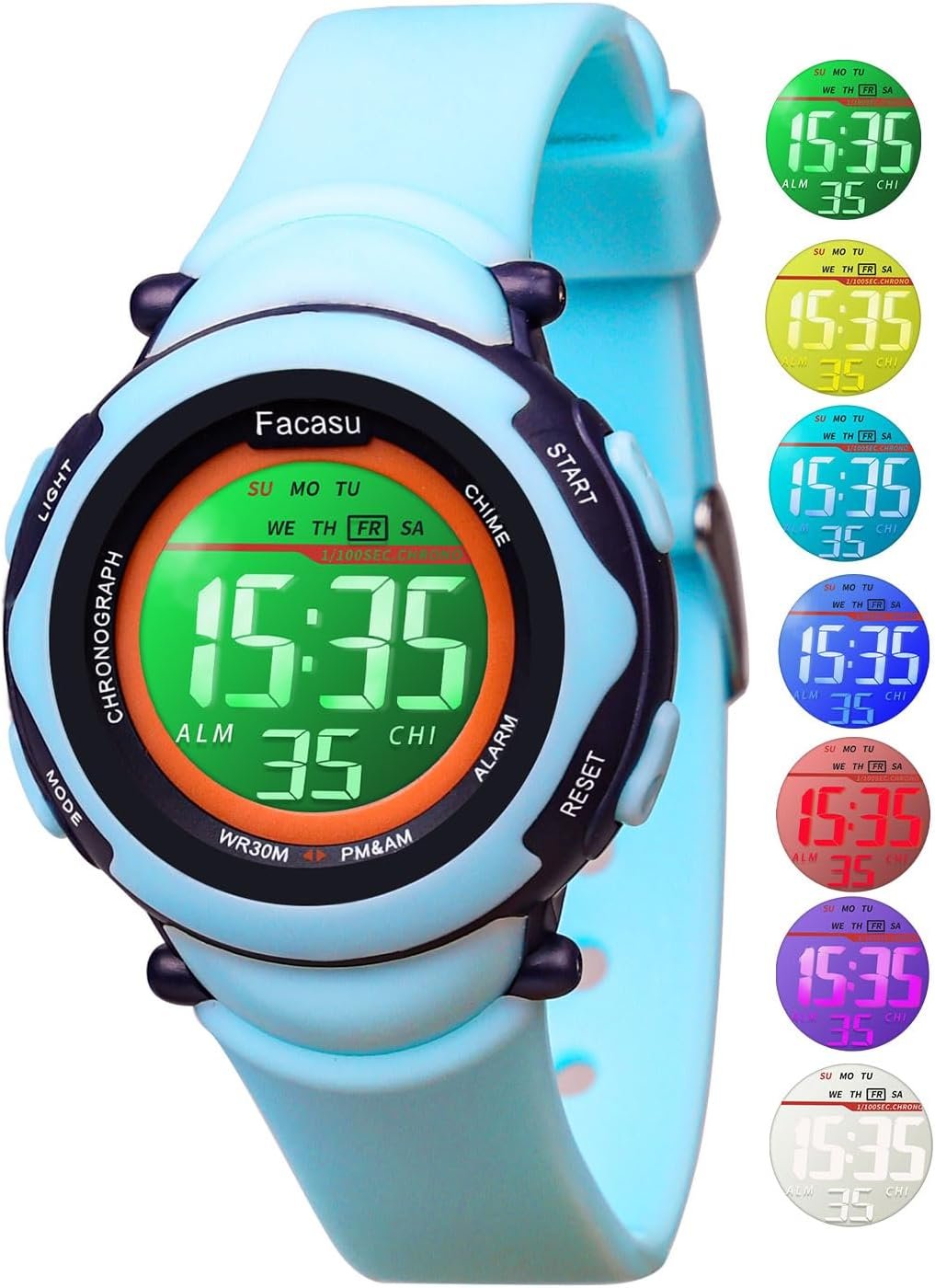 Kids Digital Watch for Girls Boys,Children's Waterproof Colorful Light UP Outdoor Sport Watch with Stopwatch Alarm-Kids Gifts for Girls Boys